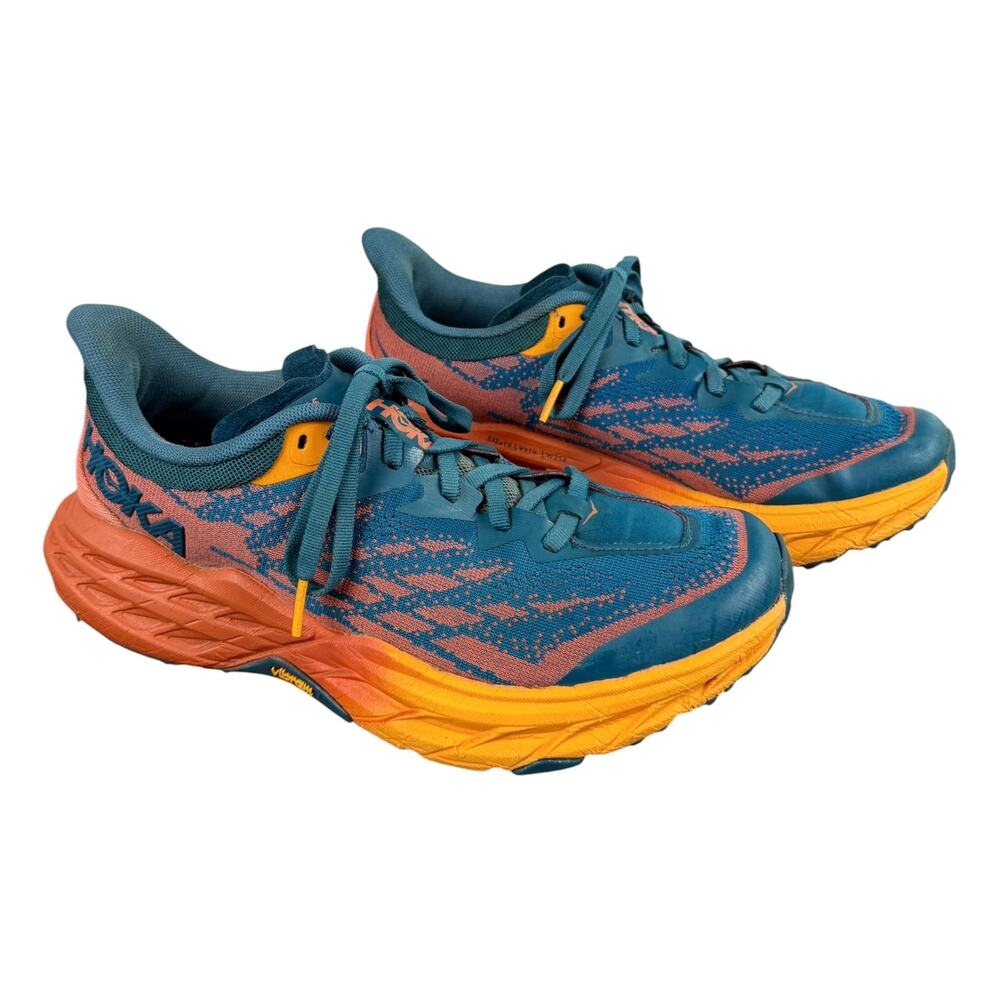 Hoka Speedgoat 5 Trail Running Shoe Blue Coral Women’s 8 Regular Athletic Hiking